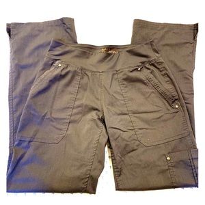 Gray Healing Hands Purple Label Tori Yoga Scrubs